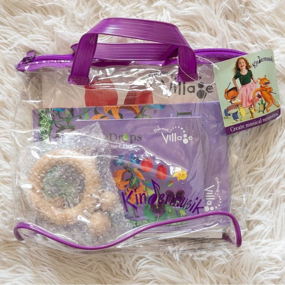 NWT Kindermusik Dew Drops Music Set Musical Toys CD Book and Instrument